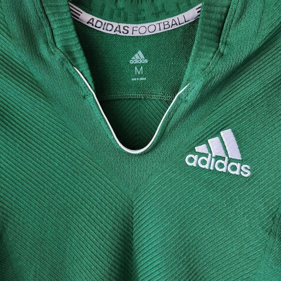 Adidas men's green & white football shirt  Sz M NWOT practice jersey workout - Picture 3 of 7